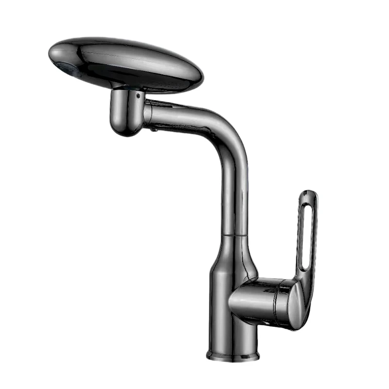 Greenspring Waschbeckenarmatur In Matt Schwarz – Moderner Wasserfall-Wasserhahn Fürs Badezimmer