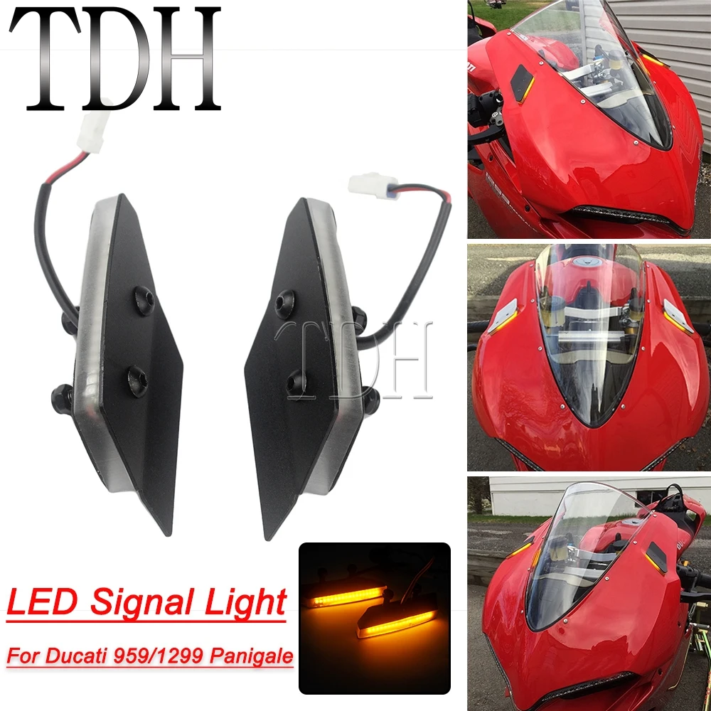 

Светодиодный индикатор поворота передней панели для Ducati 959/1299 Panigale, световой индикатор для Ducati Panigale 959/1299