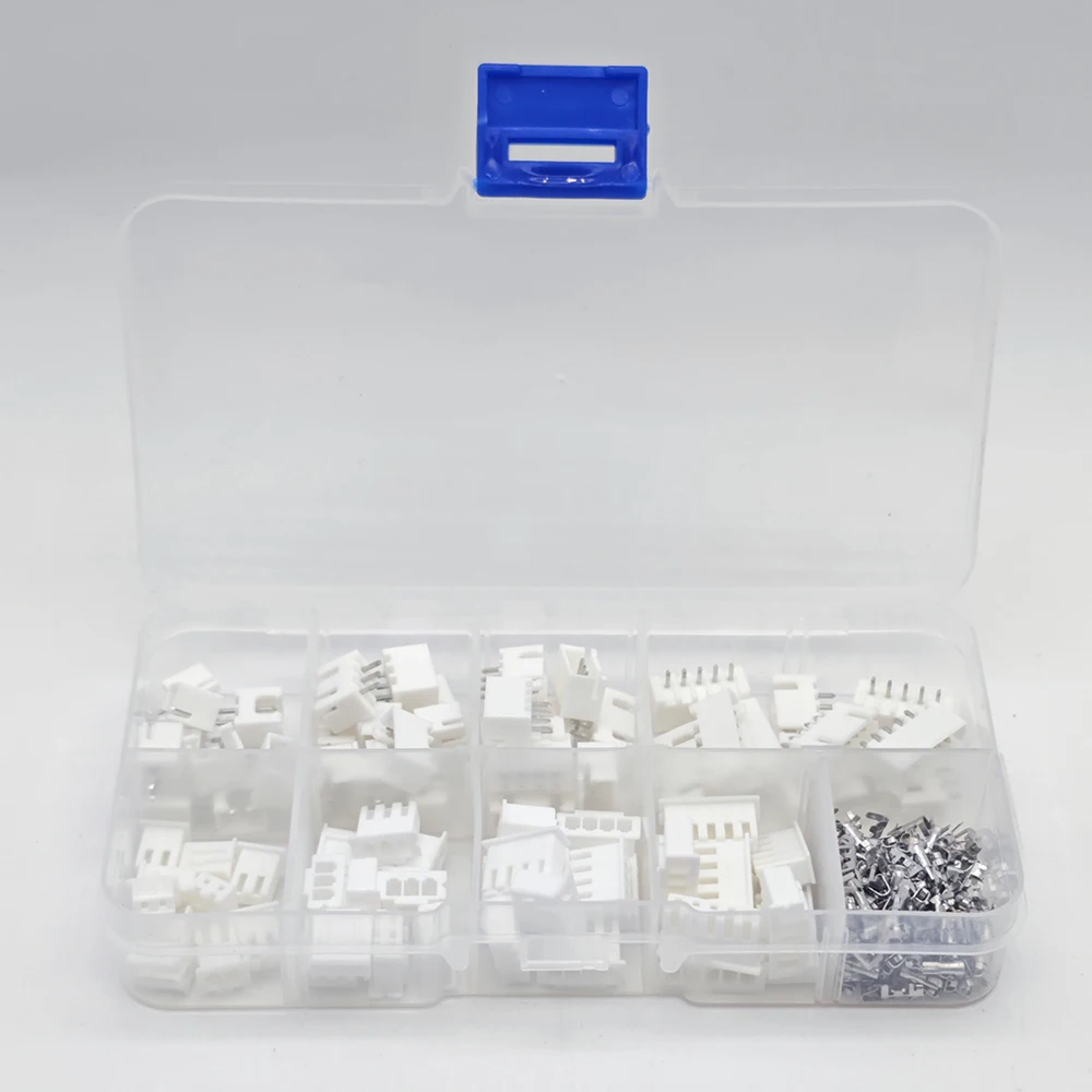 230 stücke 40Sets XH2.54 2P 3P 4P 5P 2,54mm Pitch Terminal männlichen Und Weiblichen Gehäuse Pin Header JST Stecker Stecker Adapter XH DIY Kit