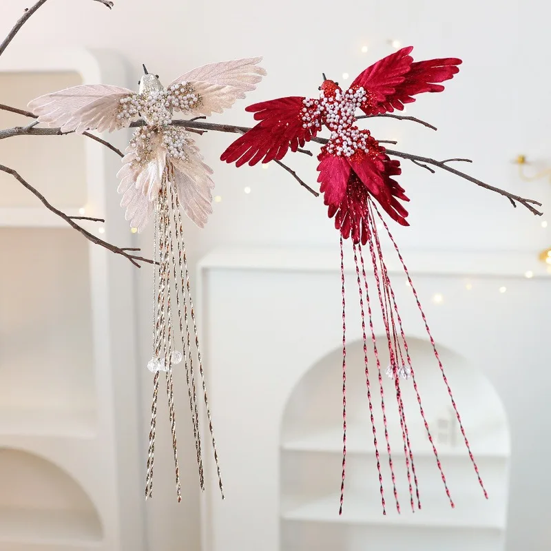 Sengyuan Realistic Hummingbird Christmas Tree Decoration - Home Ornamental Birds Hanging Ornaments for Effortless Scene Setting