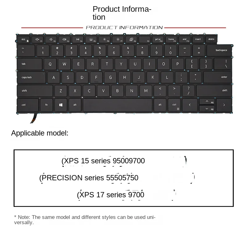 

Сменный Чехол для ноутбука DELL XPS15 9500 9700 Precision 5550 5750 XPS17 9700 с подсветкой