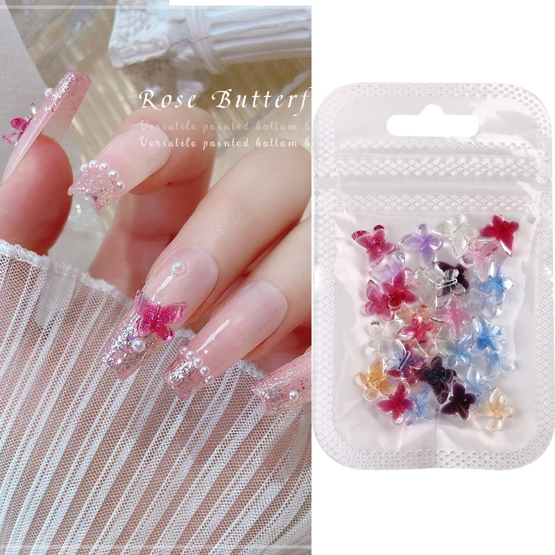 

30pcs/bag color nail bow accessories Nail Art High Brightness Irregular Mixed Shape Nail Diamond Manicure Accessories