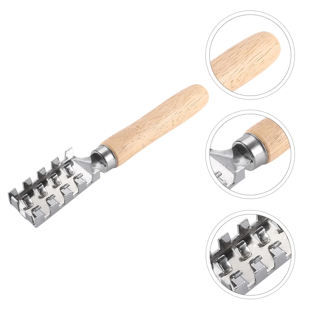 

Japanese Fish Scale Planer Kitchen Scraper Scraping Gadget Wooden Handle Cleaning Tool Removing Scaler Cleaner Veggie Peeler