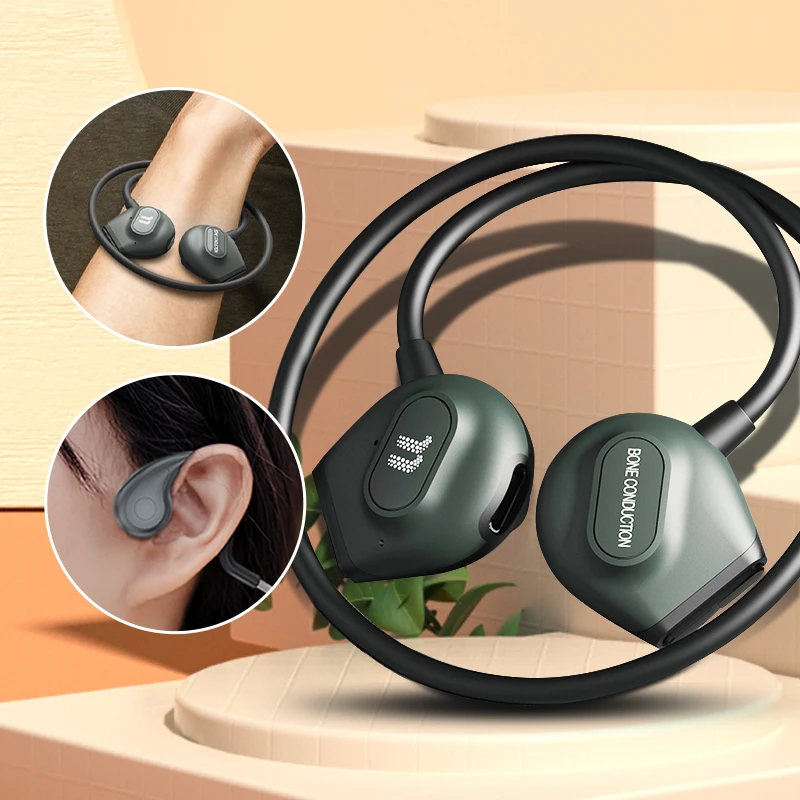 Ul Me300s Bone Conduction Bluetooth Headset Foldable Waterproof