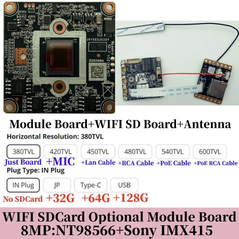 8MP SD WIFI Antenna