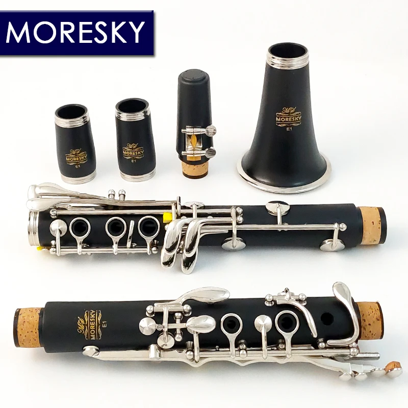 MORESKY Bb Clarinet 17 Key Sib Klarnet /ABS Bakelite Body Material Clarinette