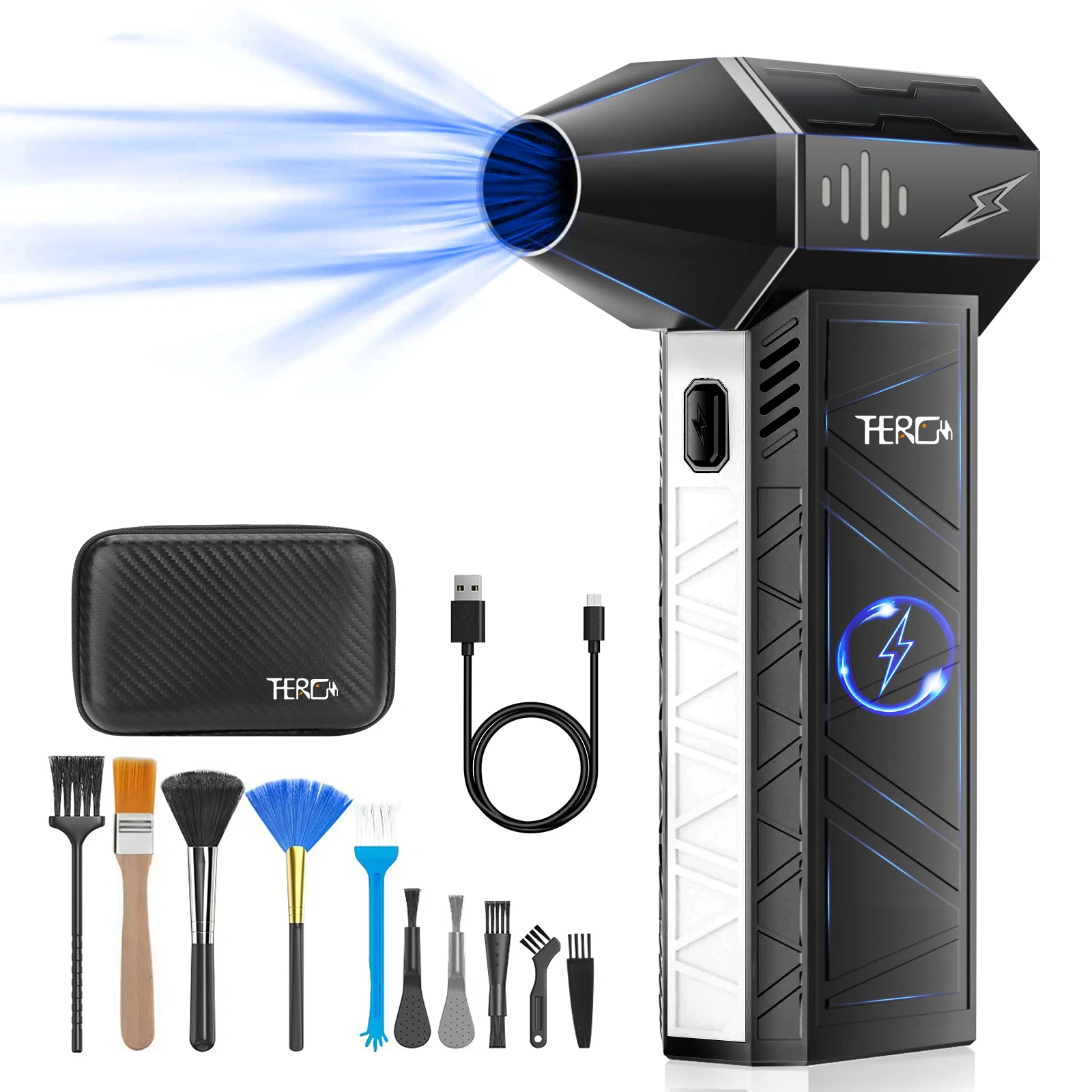 X3Ultra Turbo Fan Jet,Mini Handheld 180000RPM Powerful Compressed air Duster for Car Dryer/PC/Home/outdoor air Blower