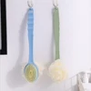 Soft Hair Massage Bath Brush Long Handle Back Rub Brush 2 In 1 Bath Brush With Bath Ball Bath Brush Double Side Scrub Brush 5