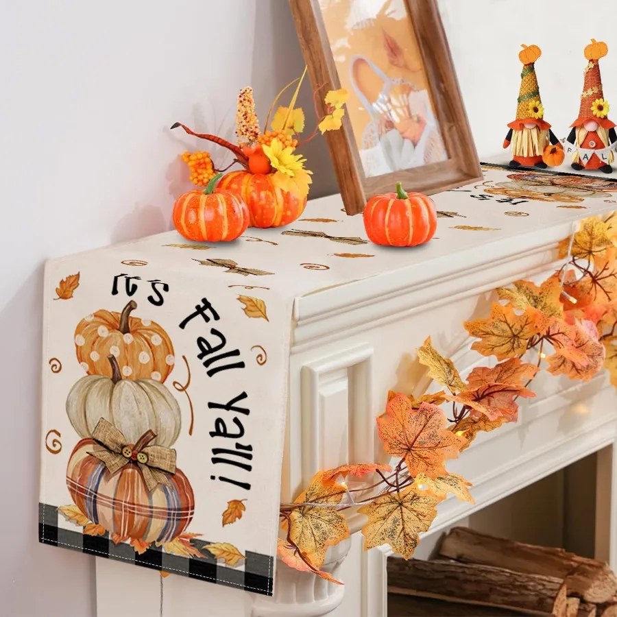 Fall Pumpkin Table Runner 4