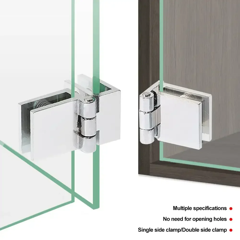 Cabinet Glass Door Hinges Wine Door Hinges Glass hardware Suitable glass thickness 5-8mm. 90/180/0 degree stainless steel hinges door hinges