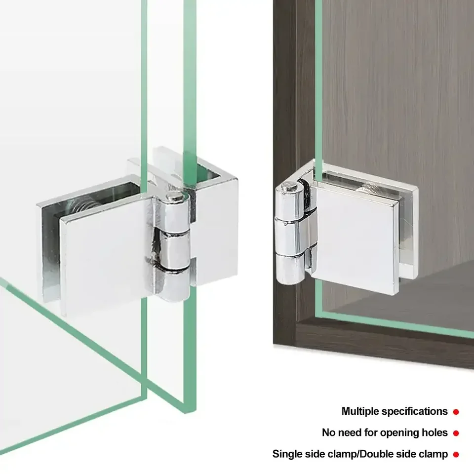 Bisagra De Puerta De Vidrio Para Gabinete, 2 Unidades, Bisagra Recta De