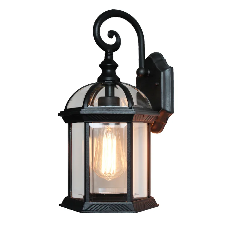 Vintage E27 Bulb Sconce Fixtures LED Wall Lights Outdoor Porch House Home Yard Garden Lighting