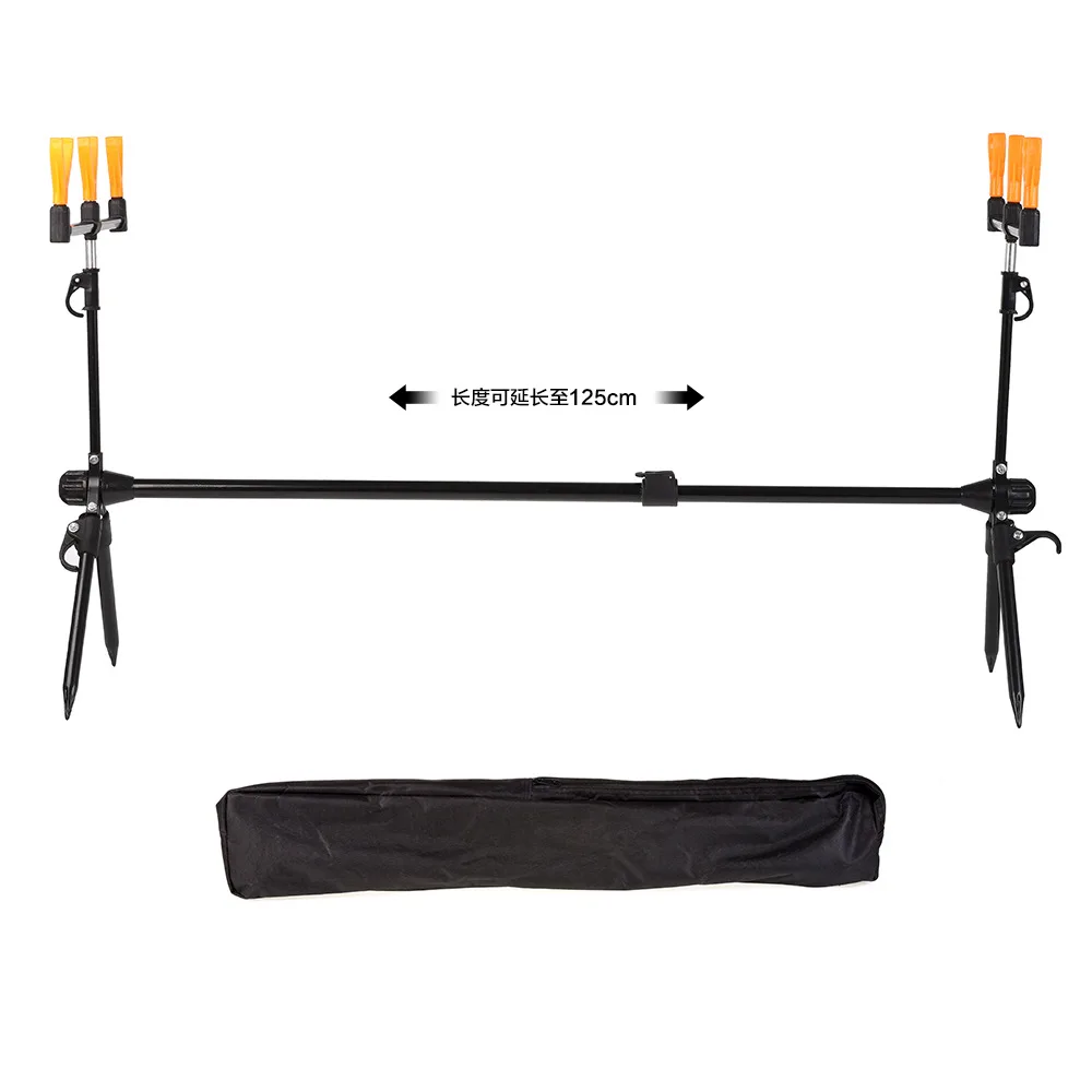 Portable Stainless Steel Telescopic Fishing Pole Pod Quick Overall Disassembly Fishing Rod Holder Stand