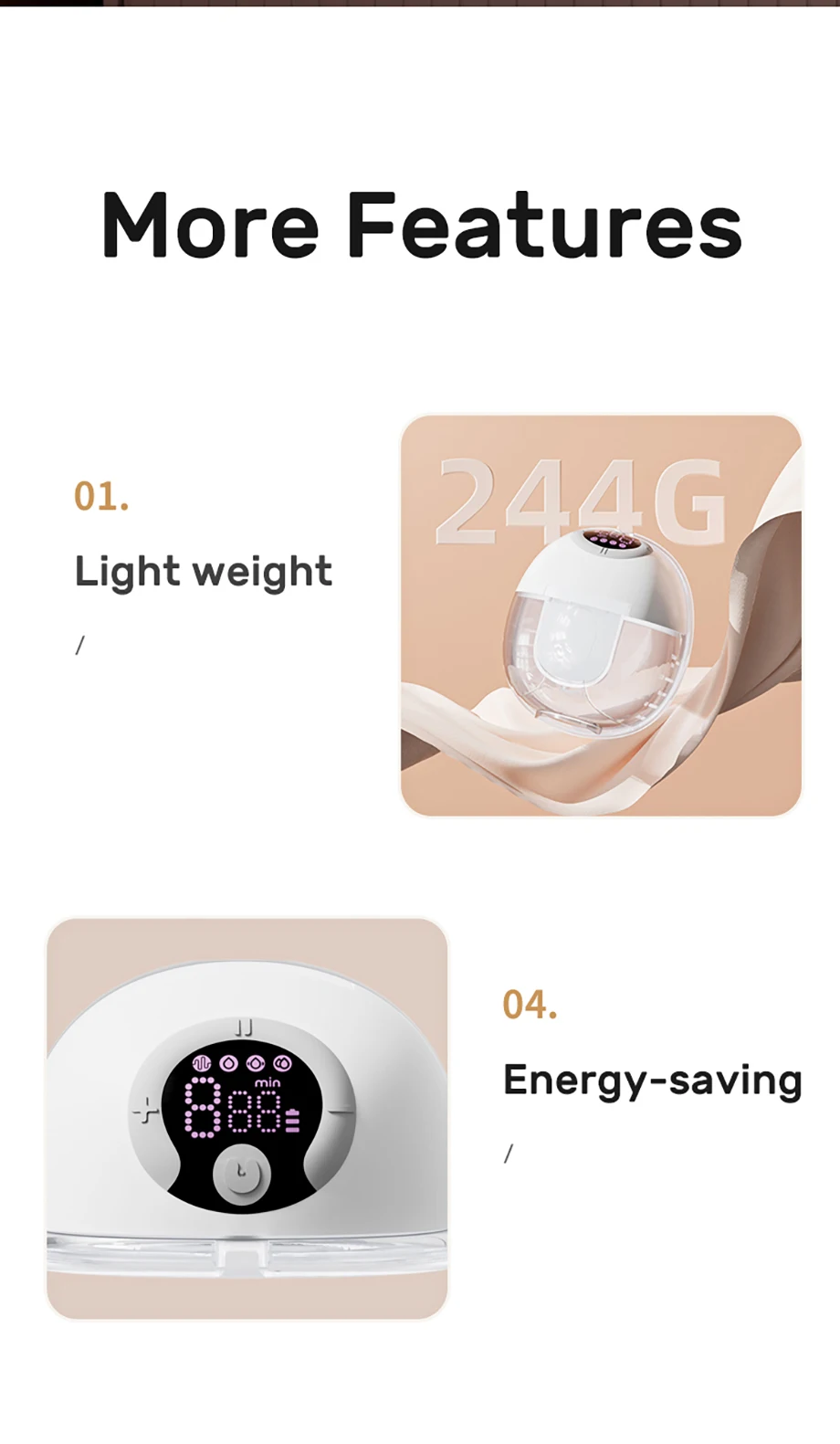 S81d7aeeec591431085a11bd8761ed64f9 NCVI Wearable Breast Pump, Hands-Free Breast Pump with 4 Modes & 9 Levels, Portable Breast Pump, Low Noise & Discreet, 24mm