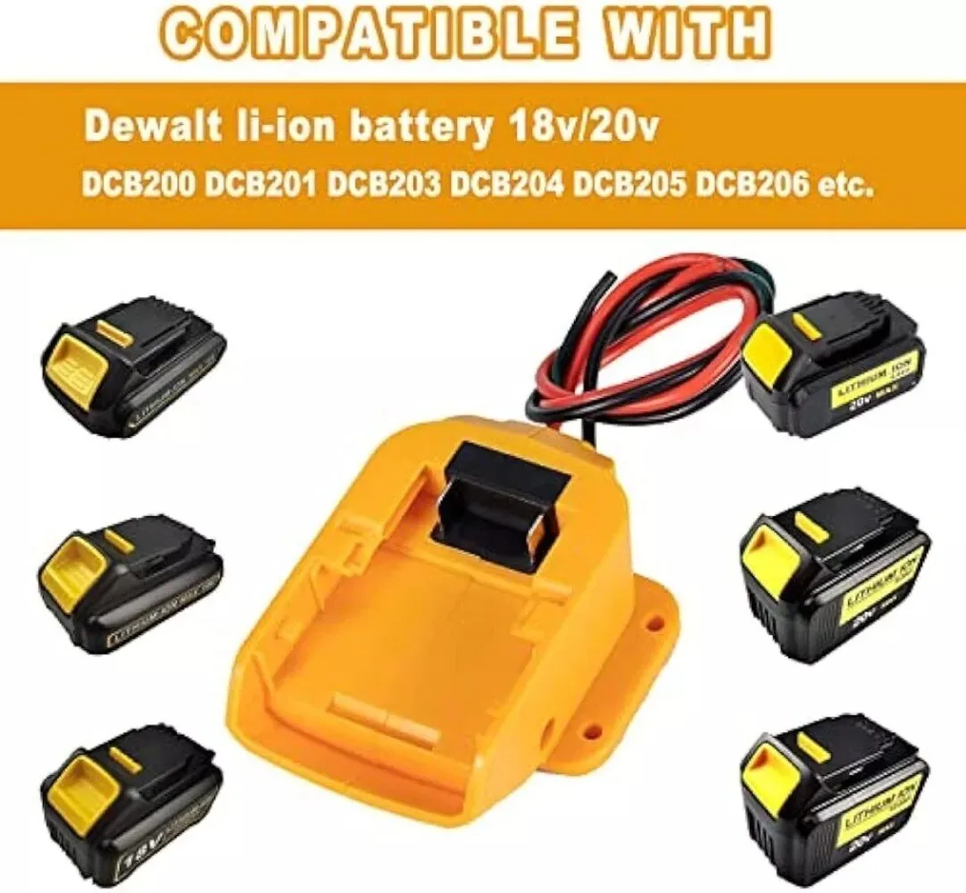 디월트용 컨버터 어댑터, 스텝 다운 DIY 어댑터, RC 자동차용 자동 벅 부스트 전압 조정기, DC 18V to DC 12V 20A 240W