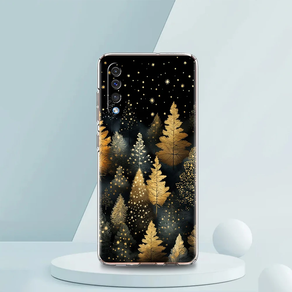 Goldfolie Kunst transparente Telefon hülle für Samsung Galaxy A12 A50 A52 A70 A40 A10 A20 A30 A02 A03S A04 Abdeckung Silikon hülle Capas – Detail 7
