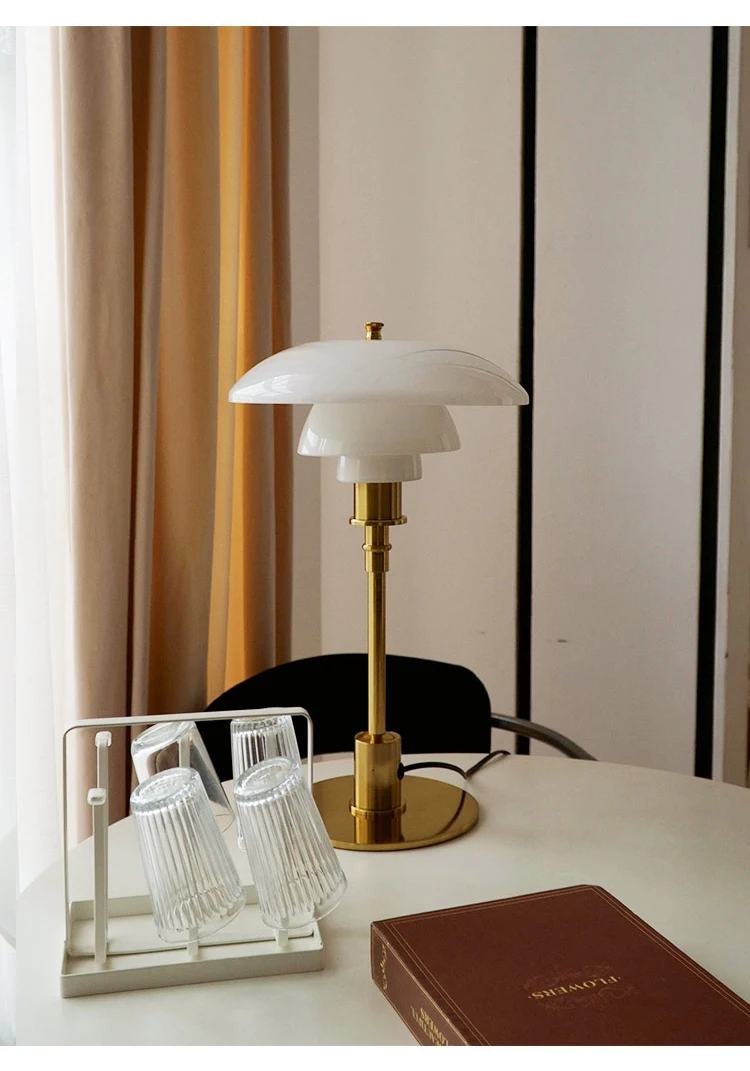 NORDIC ROUND GLASS TABLE LAMP - glass table lamp