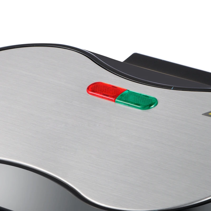 Double Mini Omelet Maker Round Non-Stick Grids Makes 2 Personalized Individual Breakfast Chaffles & Hamburger 4
