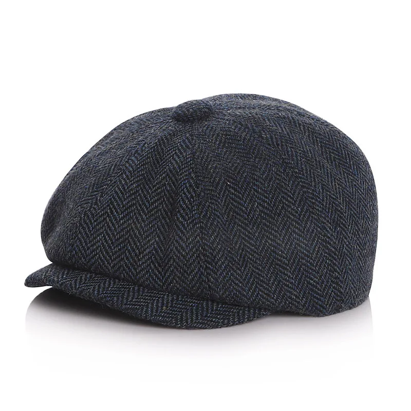 Autumn Winter Warm Children Beret Fashion Solid Color Newsboy HatS for Boys Outdoor Casual Sports Cap Boys Clothes Accessories