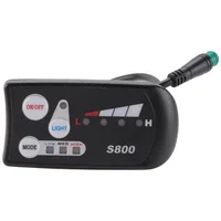 Panneau de commande de compteur LCD LED pour vélo électrique 36v 48v S800, affichage pour contrôleur de vélo électrique, connecteur étanche à 5 broches 4
