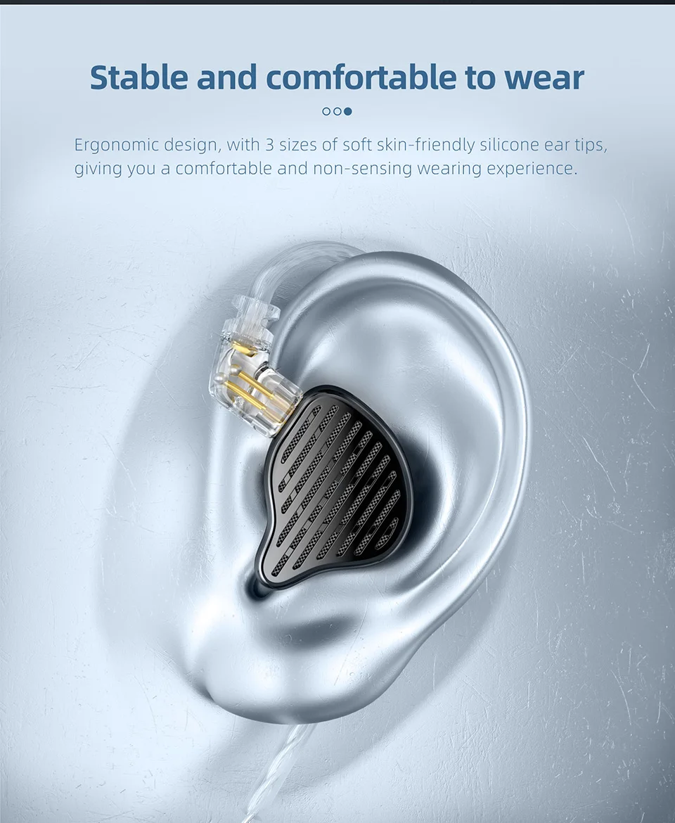 KZ X HBB PR2 Real Planar Magnetic Driver In-Ear Monitor description image 8