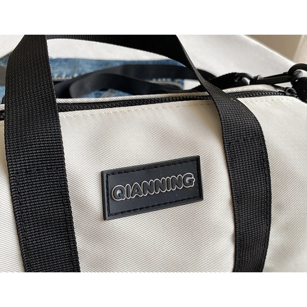 Sports style cylindrical for women 2024 new casual minimalist handbag with high aesthetic value and large capacity_voghion.com