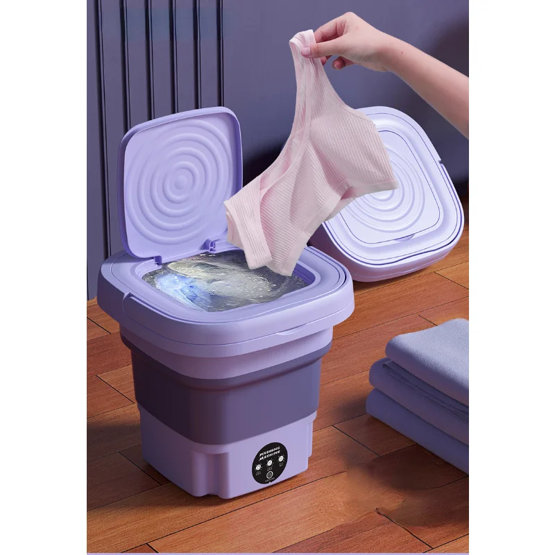 8L Household Washing Machine Portable Foldable Mini Underwear Sock Washing  Machine with Automatic Spin Dryer Centrifuge - AliExpress