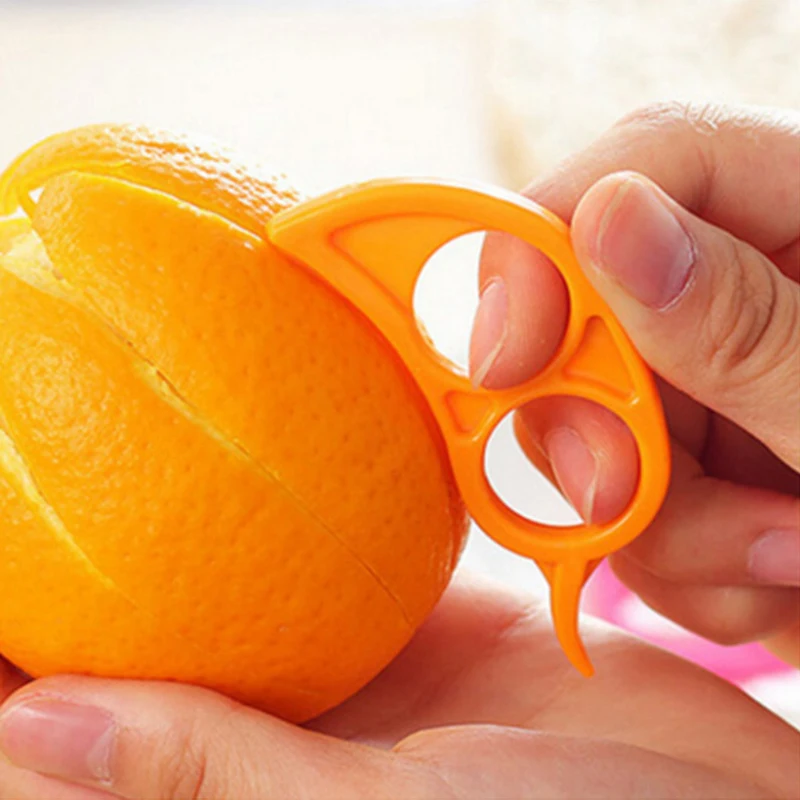 10Pcs Orange Peeler Citrus Quick Fast Fruit Peeling Knife Finger Type
