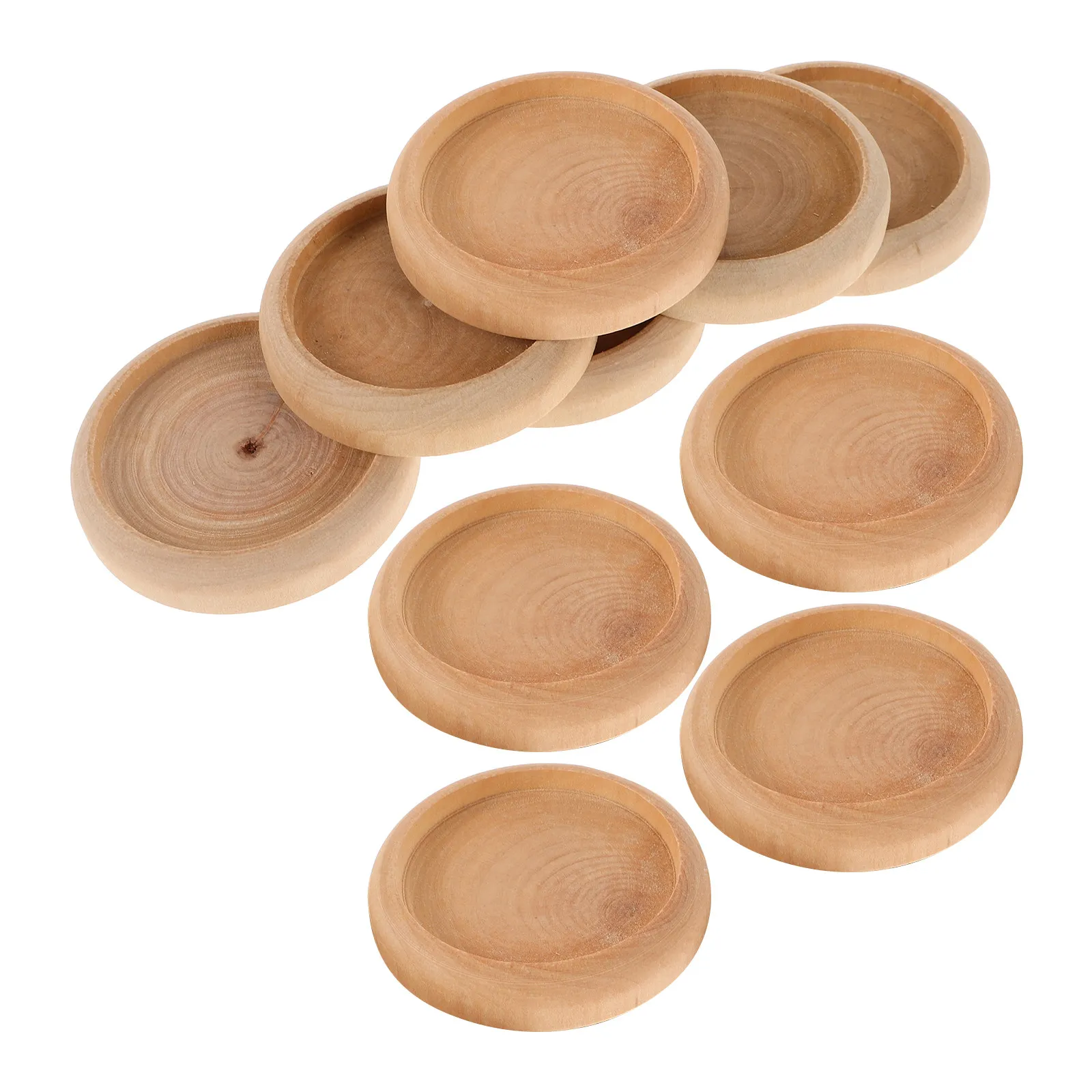 10Pcs 단단한 나무 바늘 쿠션 베이스 소형 견고한 바느질 용품 재사용 가능한 핀 쿠션 베이스 홈 오피스 공예 DIY