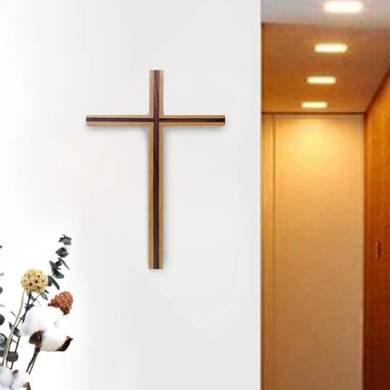 IBLAY Wall Mounted Wall Hanging Wooden Christ Cross Crucifix Catholic Rosewood Crucifix For Home, Church And Chapel Decoration (Style-5) (6 * 4) – INDIAN GLANCE