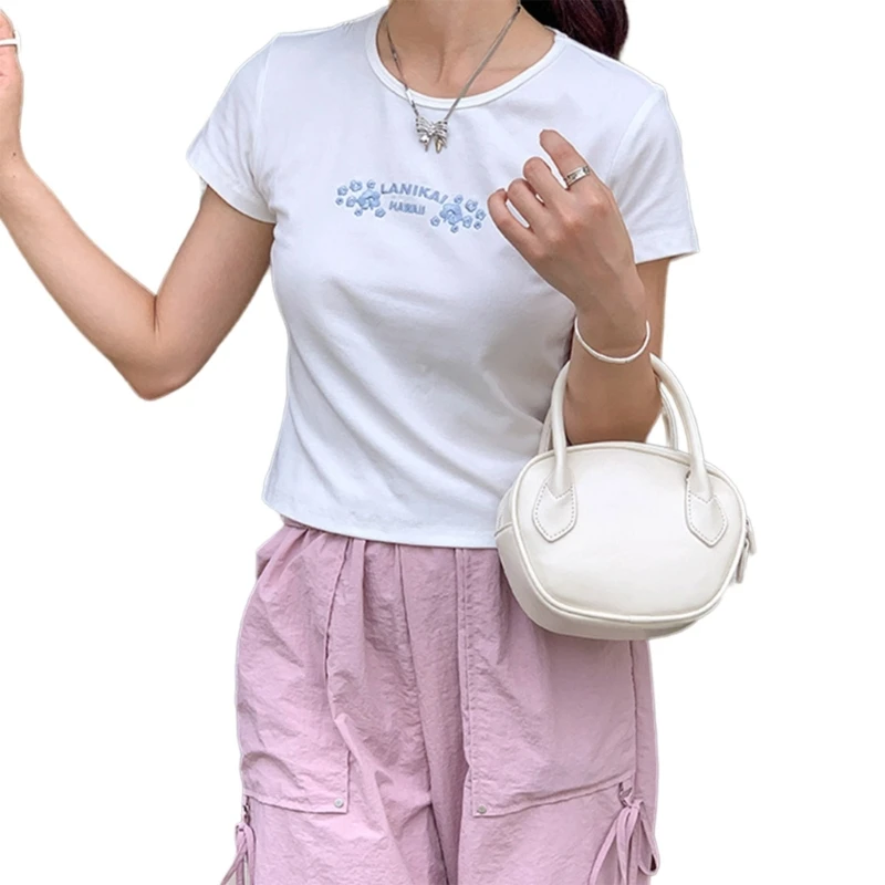 Women Korean Styles Crossbody Bag PU Leather Shoulder Bag Fashion Bag Bowling Bag Coin Purse Shopping Bag