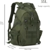 40L Tactical Backpack for Men Camping Hiking Backpacks Reflective Outdoor Travel Bags Survival Molle Climbing Rucksack Bag 5
