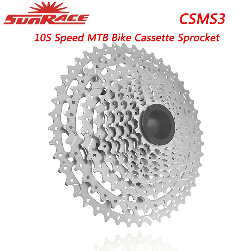 

Sunrace CSMS3 10S Speed Cassette Sprocket for Mountain Bike 11-40/46T Freewheel 10V HG Flywheel for Shimano SRAM Bicycle Parts