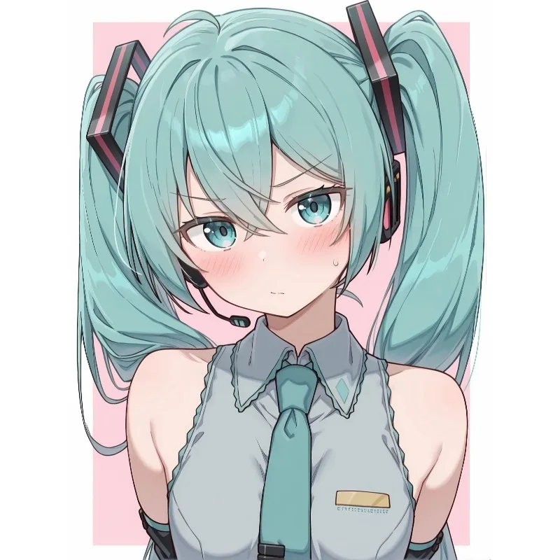 Hatsune Miku HD Art Poster - Vibrant Wall Mural Decor for Bedroom & Living Room, Perfect Gift for Vocaloid Fans
