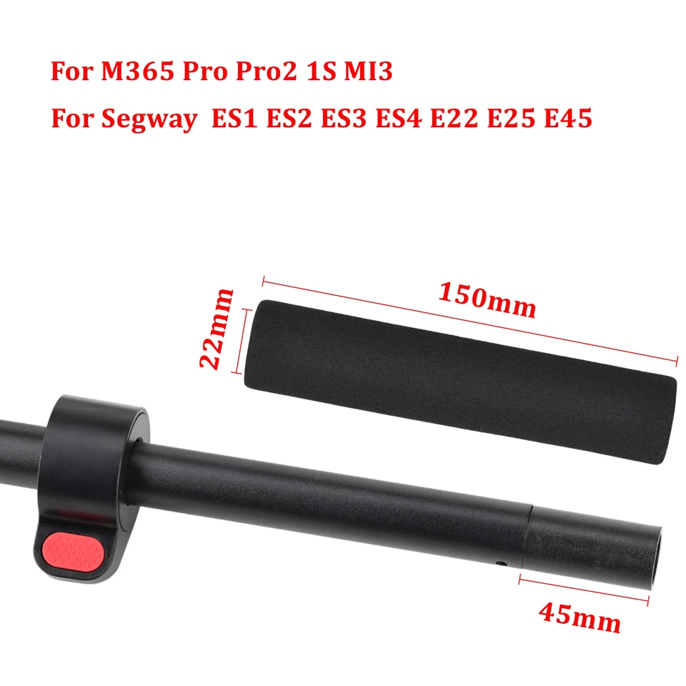 1 Paire De Poignées Antidérapantes En Silicone Pour Guidon De Scooter Electrique Accessoires Pour Scooter Electrique Noir~p220889357