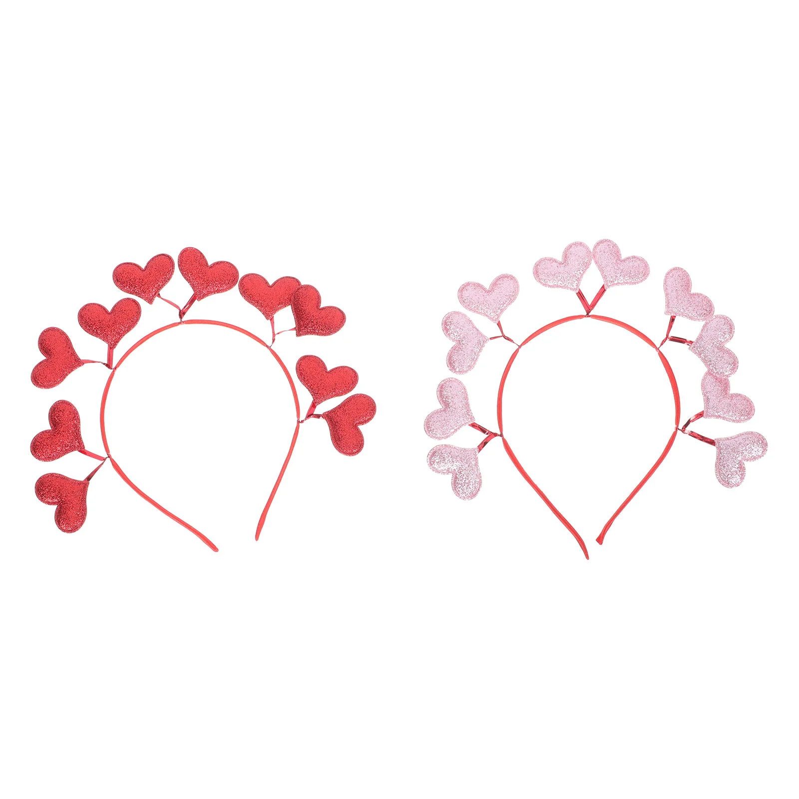 

Headbands Adorable Party Headdress Heart Hair Bands Party Heart Hair Hoops Love Heart Hair Decors