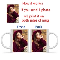 Tasse personnalisée avec votre photo, tasse d'image de nom personnalisé, tasses à café personnalisées, tasses à thé, fête des mères, cadeau de mariage pour la fête des pères 3