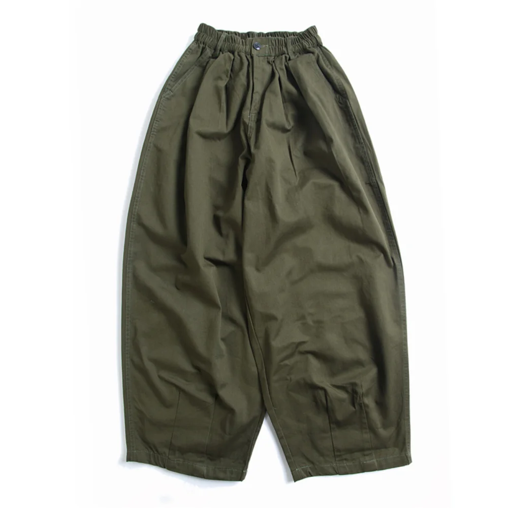 Mens Pants Spring Casual Japanese Loose Wide-leg Pants Solid Color Cargo for Men and Women Streetwear Ropa De Hombre casual pants