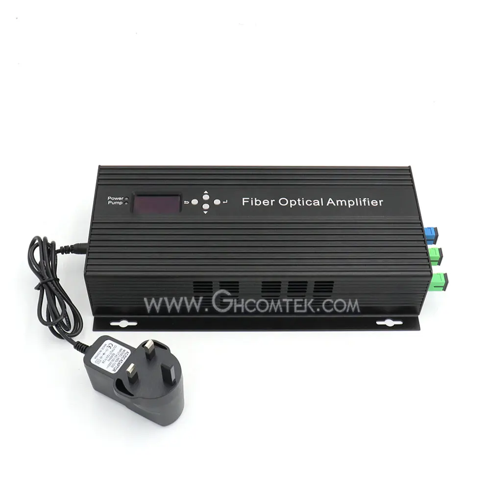 FTTH CATV 1550nm WDM EDFA Fiber Optical Amplifier 1x22dBm Power Out