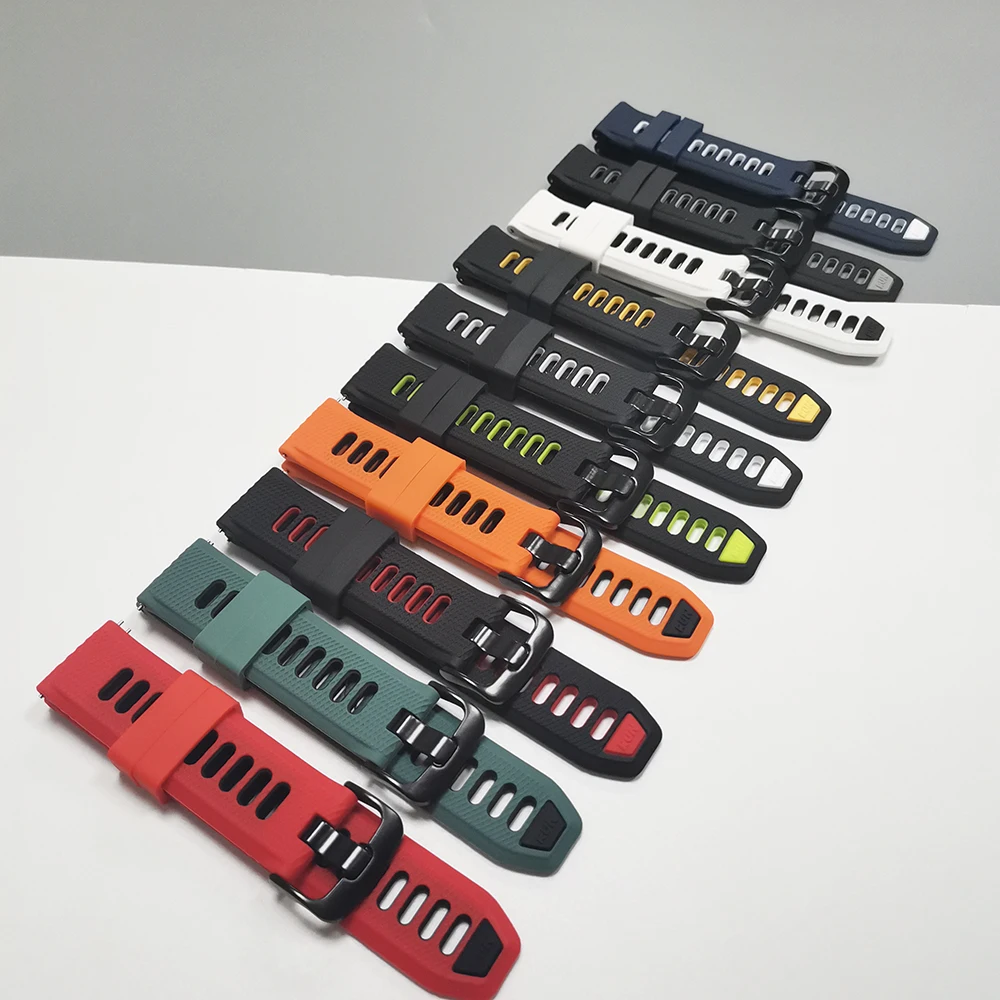 22mm Sports Silicone Watch Band - Durable and Stylish Bracelet