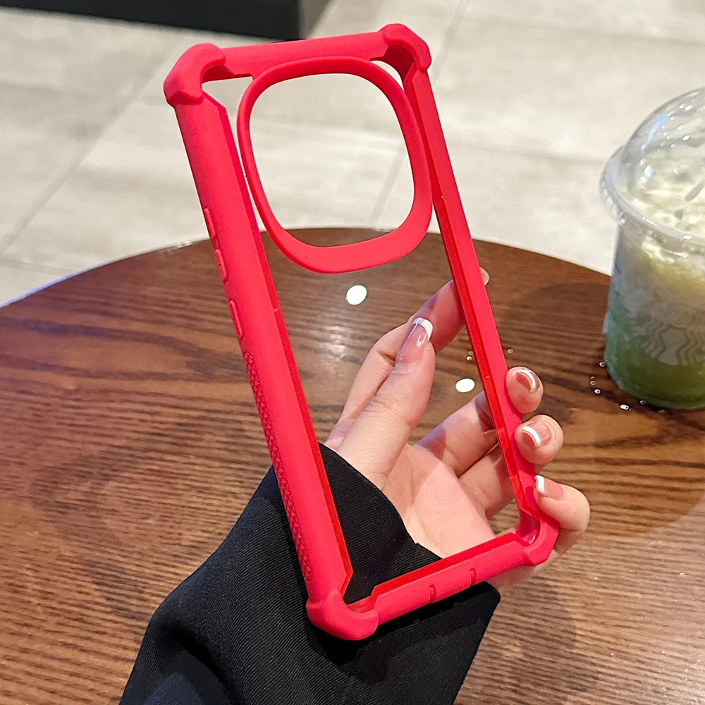 Transparent Shockproof Dual Layer Armor Phone Case