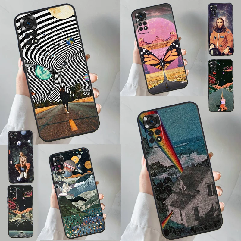 Art-Aesthetic-Trippy-Psychedelic-Case-For-Xiaomi-Redmi-Note-12-10-9-11 ...