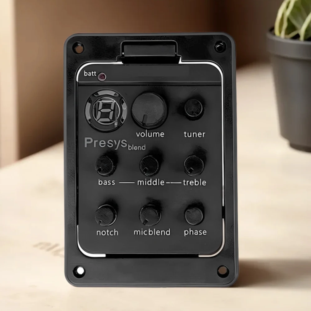 Plastic 301/201 Guitar Pickup with Tuner Presys Piezo Mic Guitar Blend Preamp Guitar Amplifier EQ Equalizer Parts Accessories