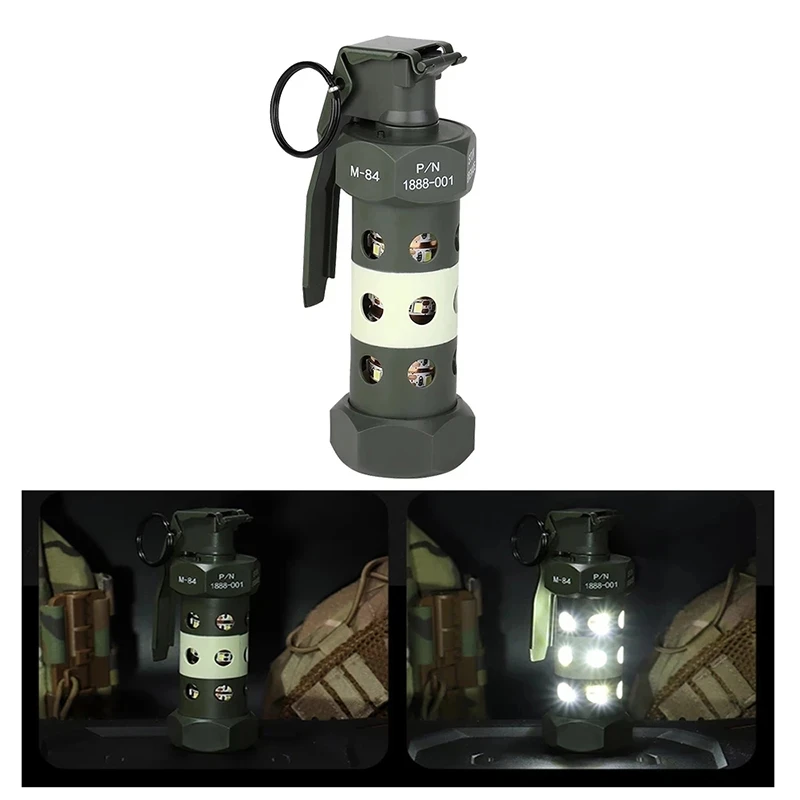 Outdoor Camping Light Tactical Grenade Dummy Survival Strobe LED Lamp