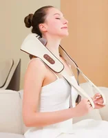 2025 Bionic Neck Shoulder Massager Kneading Massager Shawl 3-Level Modes Neck Cervical Waist Leg Body Muscles Massage Pillow 5