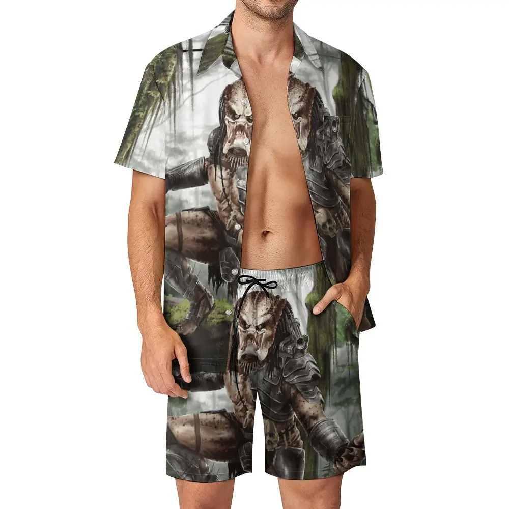 

Predator Movie Alien 26 Men's Beach Suit 2 Pieces Coordinates High Grade Top Quality Running Eur Size