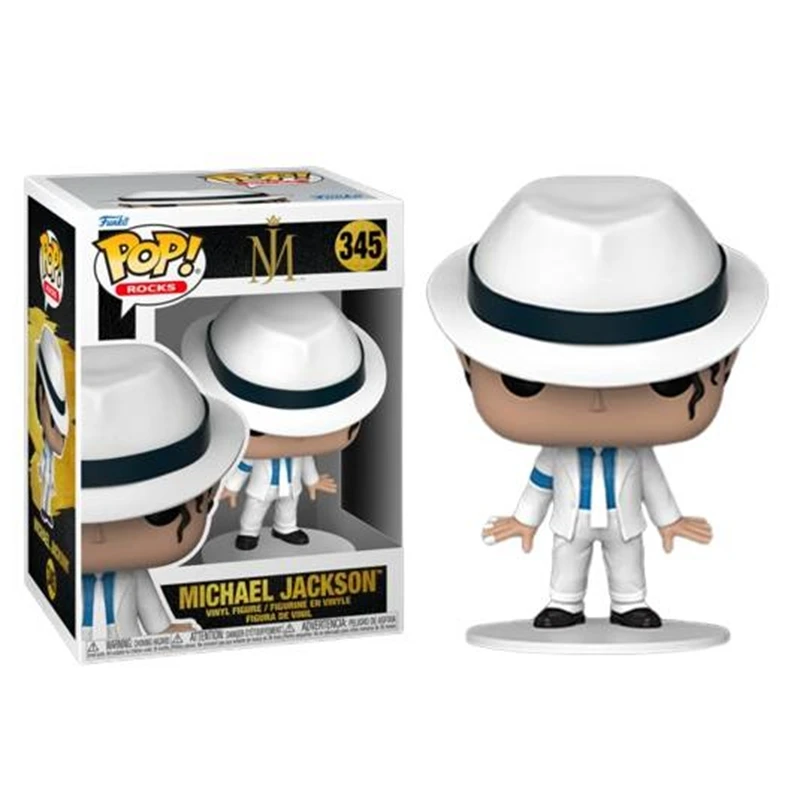 2024 New Funko Pop Rocks Stars Michael Jackson Thriller #345 Vinyl Action Figure Toys Dolls Collection Regali Di Natale Per Regali