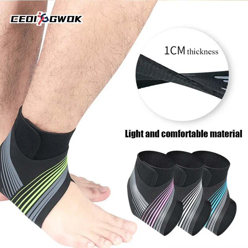 

CEOI GWOK Ankle Support Socks Compression Anti Sprain Feet Sleeve Sport Elastic High Protect Sports Ankle Brace Support