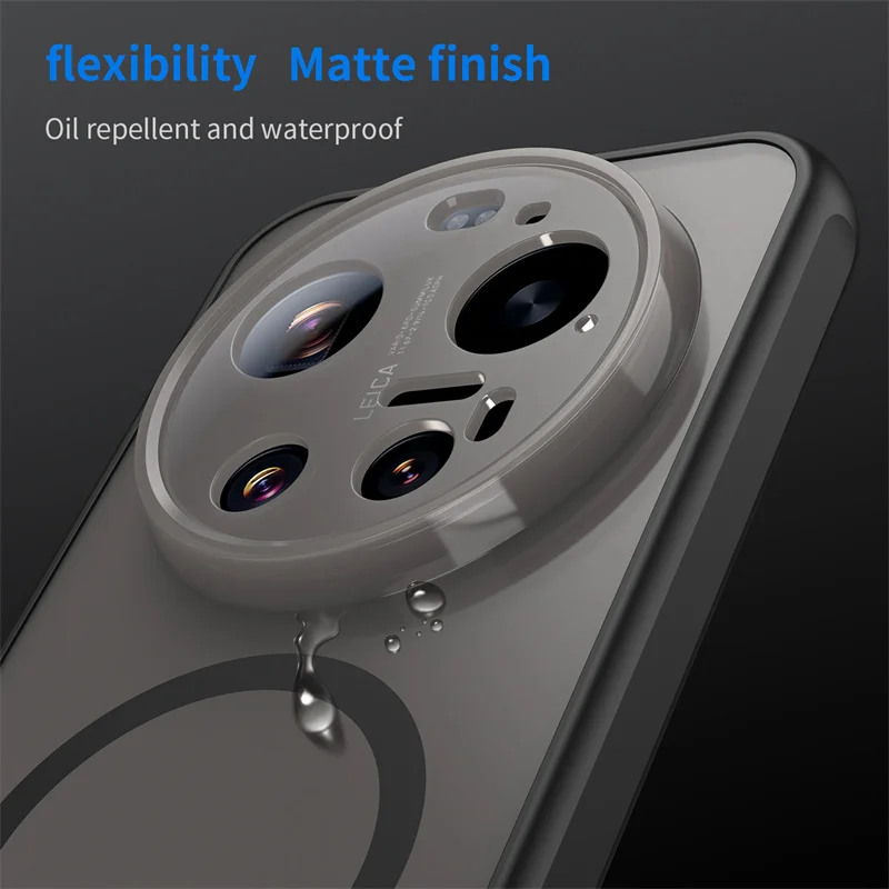 Magnetic Wireless Charging Matte Protective Case - Frosted Finish