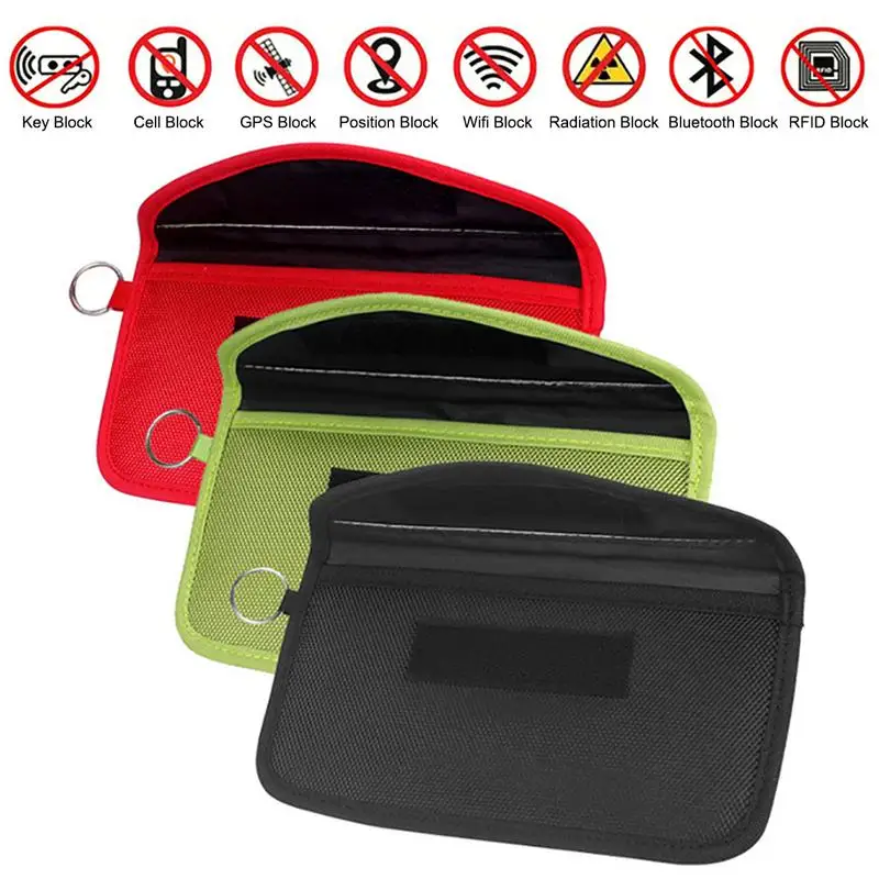 

Shield Cage Pouch Faraday Bag Signal Blocking Bag Wallet Phone Case For Cell Phone Privacy Protection And Car Key Storage